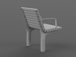 PARK MODERN BENCH MMCITE VLTAU Model 3D