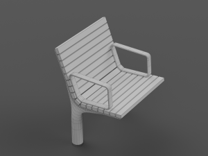 PARK MODERN BENCH MMCITE VLTAU Model 3D