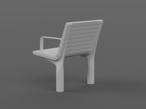 PARK MODERN BENCH MMCITE VLTAU Model 3D