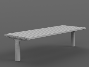 PARK MODERN BENCH MMCITE VLTAU Model 3D