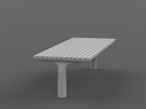 PARK MODERN BENCH MMCITE VLTAU Model 3D