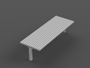 PARK MODERN BENCH MMCITE VLTAU Model 3D