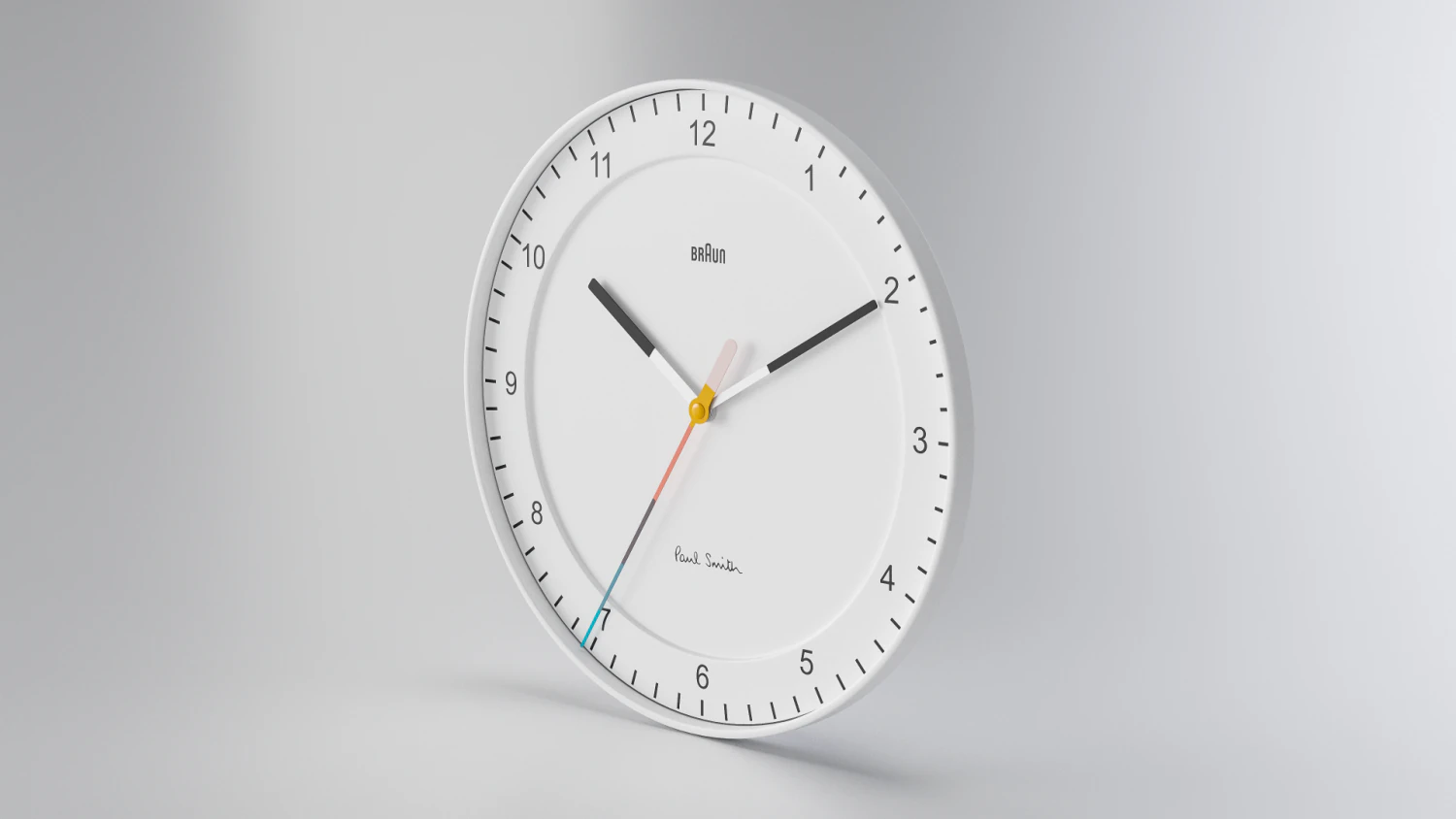 BRAUN WATCH BC17 WALL CLOCK NO GLASS 3D Model .c4d .max .obj .3ds .fbx .stl .blend 