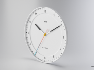 BRAUN WATCH BC17 WALL CLOCK NO GLASS 3D Model