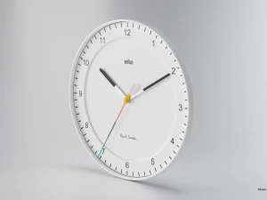 BRAUN WATCH BC17 WALL CLOCK NO GLASS 3D Model