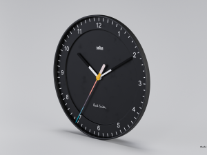 BRAUN WATCH BC17 WALL CLOCK NO GLASS 3D Model