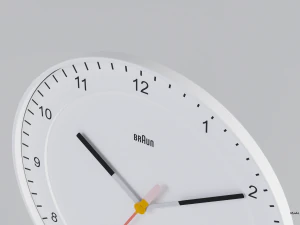 BRAUN WATCH BC17 WALL CLOCK NO GLASS 3D Model
