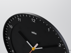 BRAUN WATCH BC17 WALL CLOCK NO GLASS 3D Model