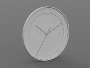 BRAUN WATCH BC17 WALL CLOCK NO GLASS 3D Model