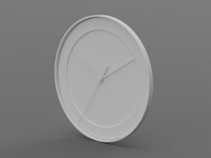 BRAUN WATCH BC17 WALL CLOCK NO GLASS 3D Model