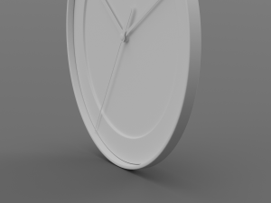 BRAUN WATCH BC17 WALL CLOCK NO GLASS 3D Model