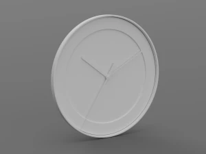 BRAUN WATCH BC17 WALL CLOCK NO GLASS 3D Model