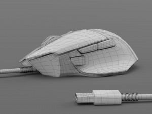 RAZER BASILISK V3 WIRED 3D-Modell