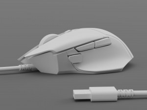 RAZER BASILISK V3 WIRED 3D-Modell