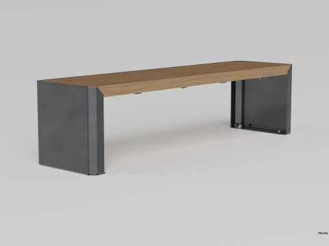 ZANO MODERN BENCH 3D Model