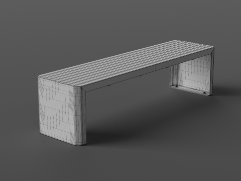 ZANO MODERN BENCH 3D 모델