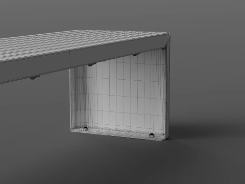 ZANO MODERN BENCH 3D Model