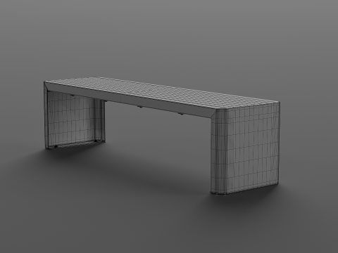 ZANO MODERN BENCH 3D 모델