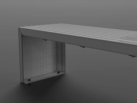 ZANO MODERN BENCH 3D Model