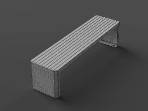 ZANO MODERN BENCH 3D Model