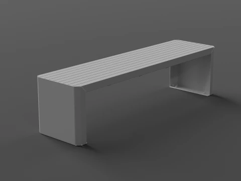 ZANO MODERN BENCH 3D Model