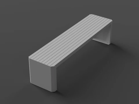 ZANO MODERN BENCH 3D Model