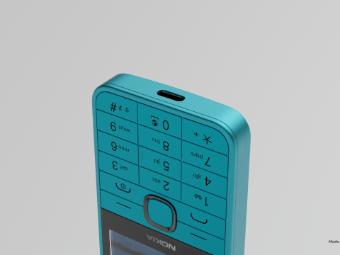 NOKIA 235 4G 2024 3D मॉडल