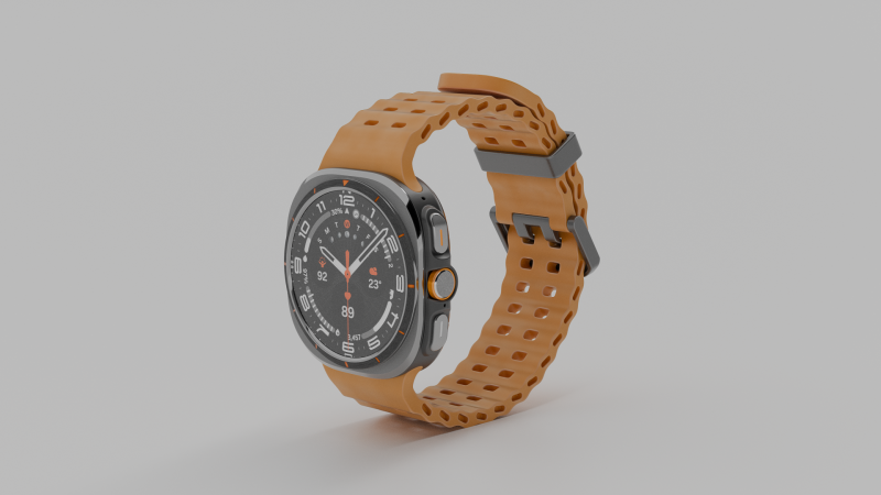 SAMSUNG GALAXY WATCH ULTRA 3D Model .c4d .max .obj .3ds .fbx .stl .blend 