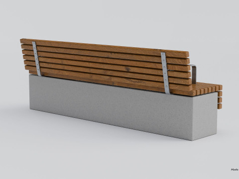 TORD WALL BENCH SEAT 3D Model