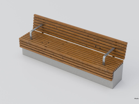 TORD WALL BENCH SEAT 3D Model