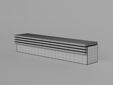 TORD WALL BENCH SEAT 3D Model