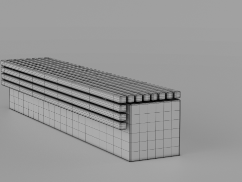 TORD WALL BENCH SEAT 3D Model