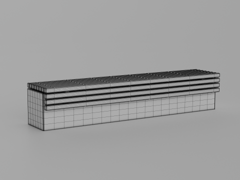 TORD WALL BENCH SEAT 3D Model