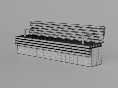 TORD WALL BENCH SEAT 3D Model
