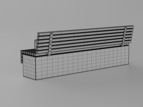 TORD WALL BENCH SEAT 3D Model