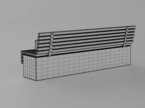 TORD WALL BENCH SEAT 3D Model