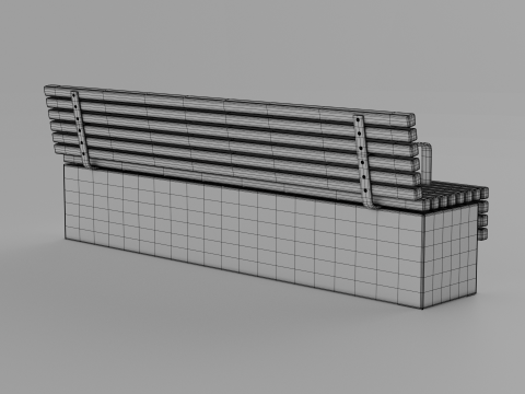 TORD WALL BENCH SEAT 3D Model