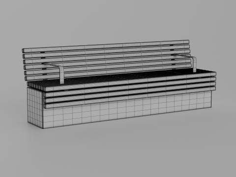 TORD WALL BENCH SEAT 3D Model
