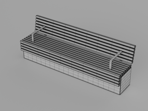 TORD WALL BENCH SEAT 3D Model