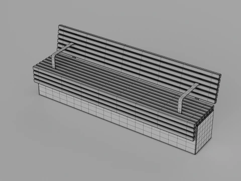 TORD WALL BENCH SEAT 3D Model