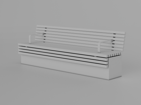 TORD WALL BENCH SEAT 3D Model