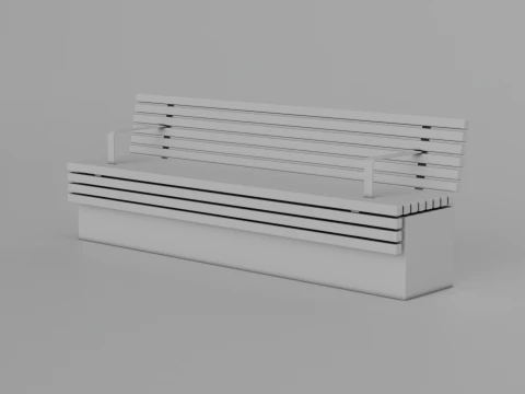 TORD WALL BENCH SEAT 3D Model