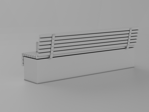 TORD WALL BENCH SEAT 3D Model