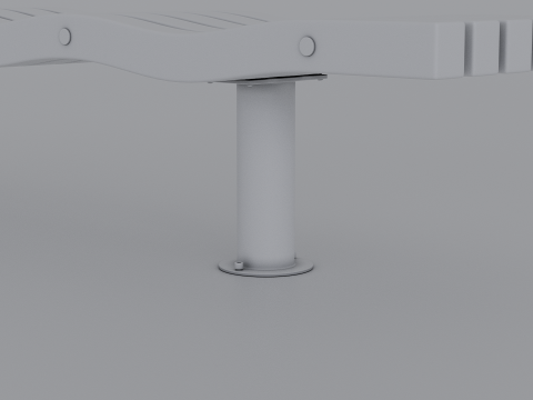 SERPENTINE FIVE SLAT BENCH AND SEAT Model 3D