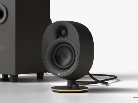 STEELSERIES ARENA 7 ILLUMINATED TWO POINT ONE SPEAKERS Modelo 3D
