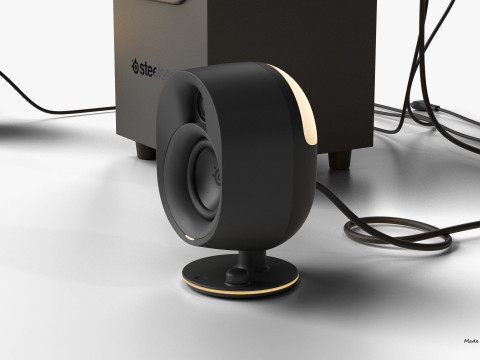 STEELSERIES ARENA 7 ILLUMINATED TWO POINT ONE SPEAKERS Modelo 3D