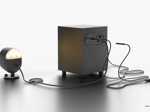 STEELSERIES ARENA 7 ILLUMINATED TWO POINT ONE SPEAKERS Modelo 3D