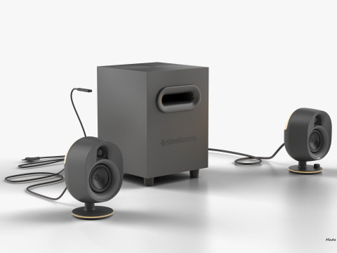 STEELSERIES ARENA 7 ILLUMINATED TWO POINT ONE SPEAKERS Modelo 3D