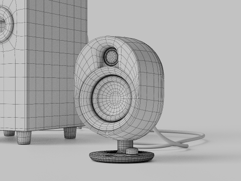 STEELSERIES ARENA 7 ILLUMINATED TWO POINT ONE SPEAKERS Modelo 3D