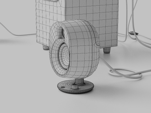 STEELSERIES ARENA 7 ILLUMINATED TWO POINT ONE SPEAKERS Modelo 3D